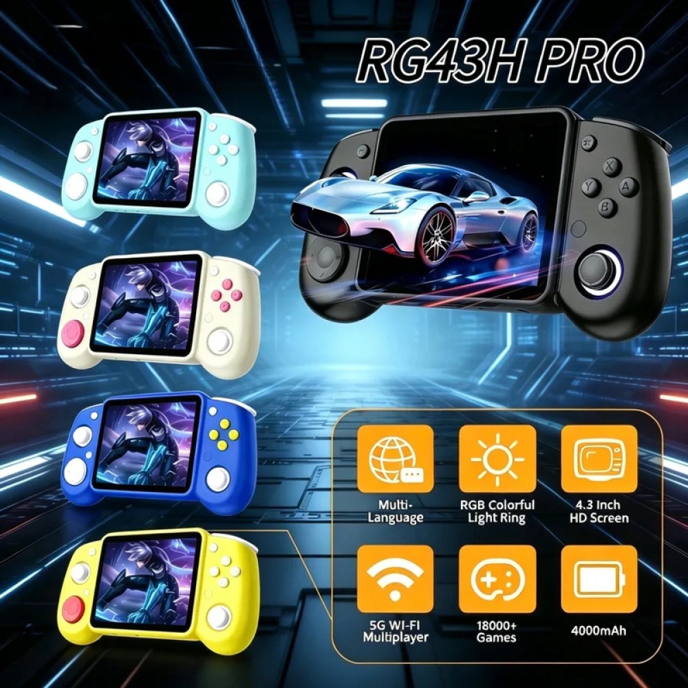 Retro Gaming System - RG43H Pro Console di Gioco Portatile