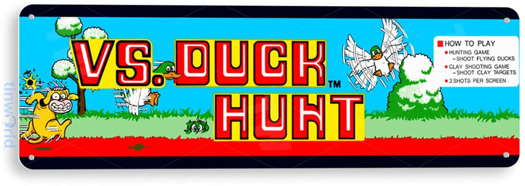 Retro Gaming Shops - Targa in latta Duck Hunt Arcade