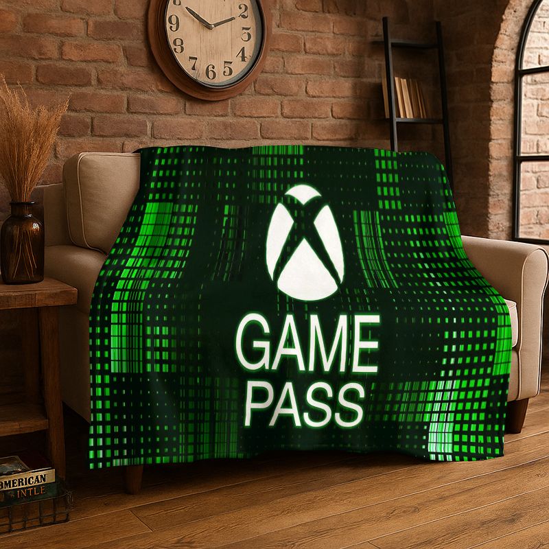 Retro Gaming Logo - Coperta in flanella con logo retrò