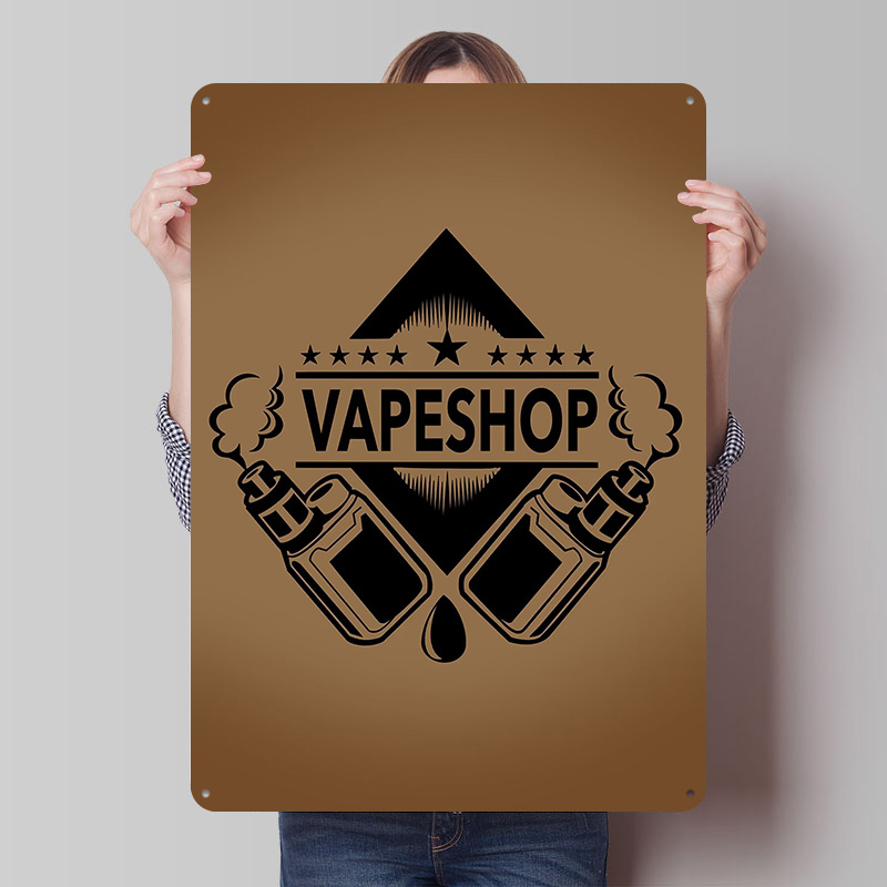 Retro Gaming Shops - Vape Shop Logo Poster in banda