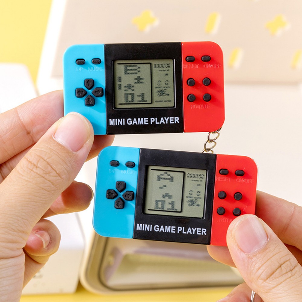 Retro Gaming System - Portachiavi con console di gioco portatile