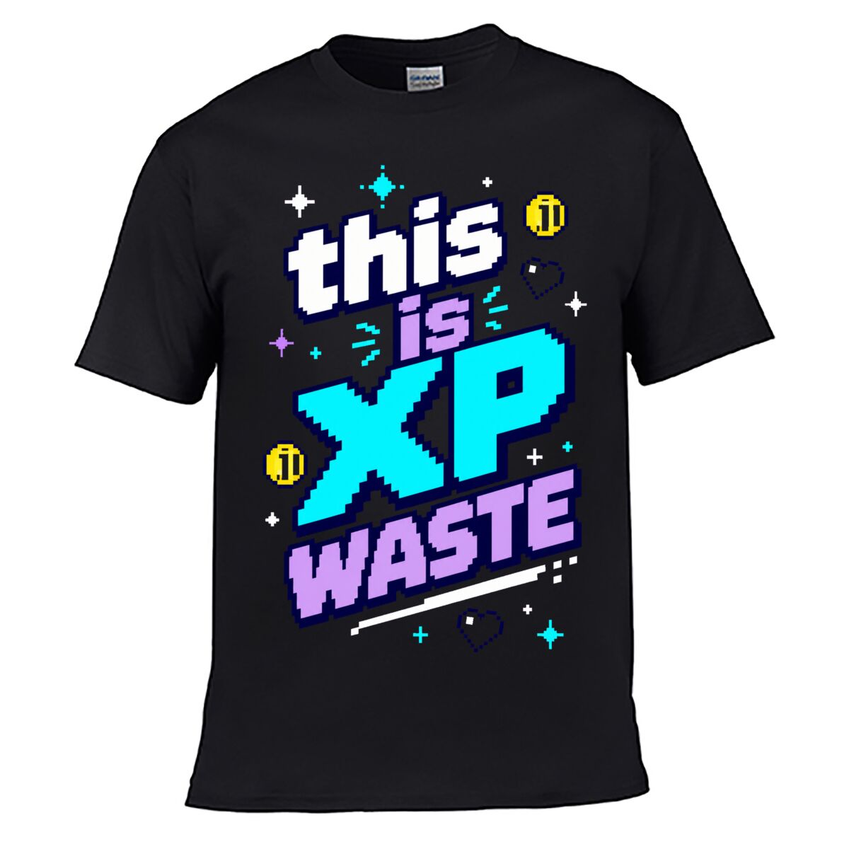 Retro Gaming Shops - T-shirt casual con stampa grafica retrò