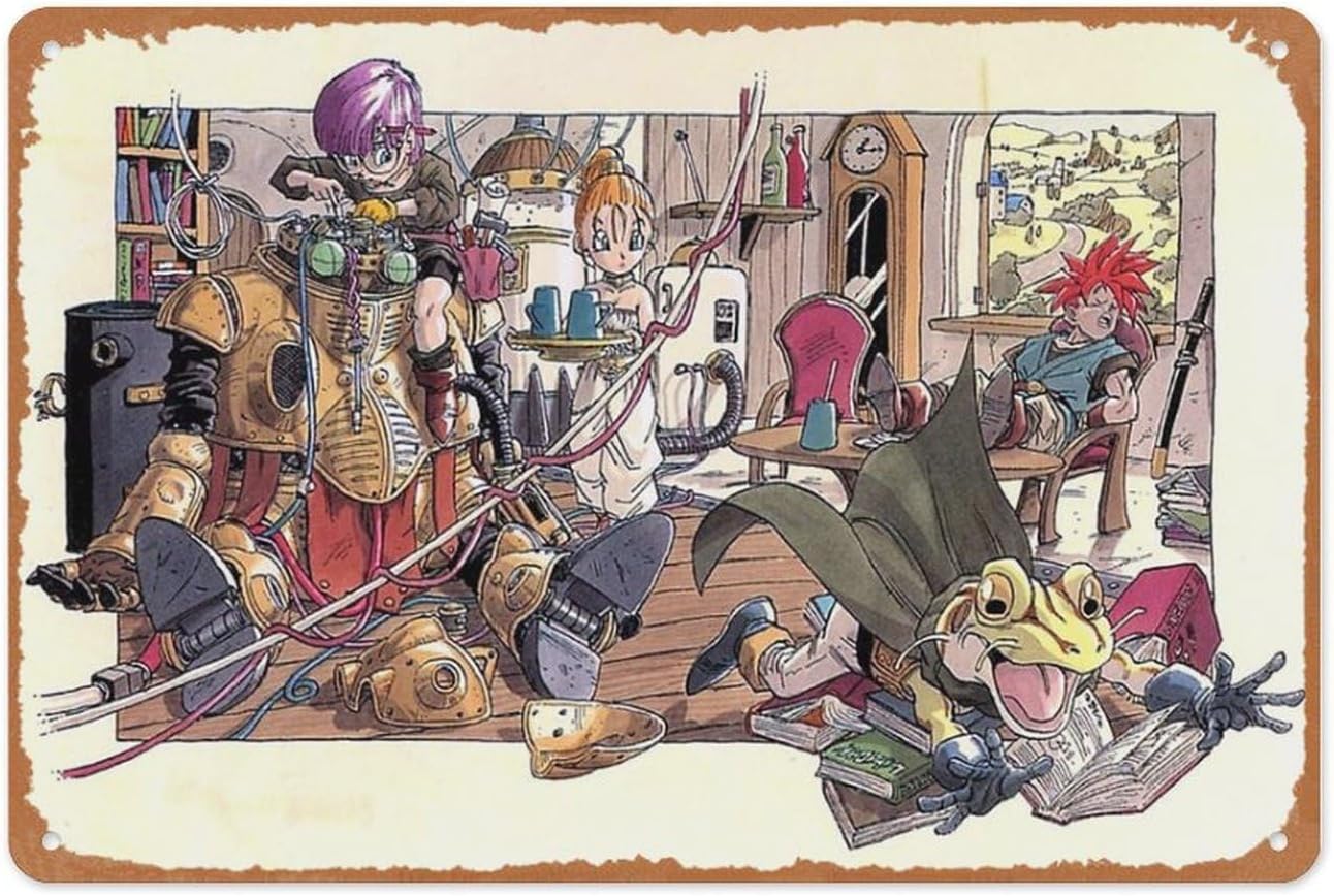 Retro Gaming Box - Targa in metallo per giochi retrò