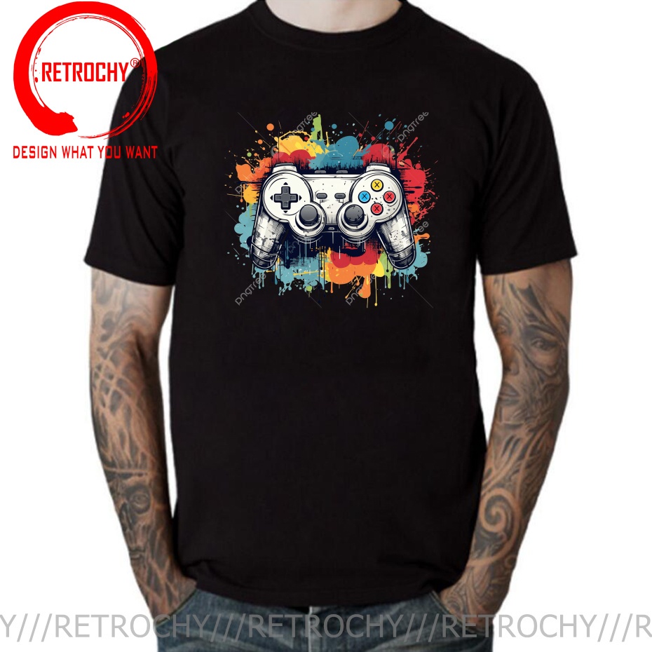 Retro Gaming Shops - T-Shirt da Gaming con Grafica Retrò