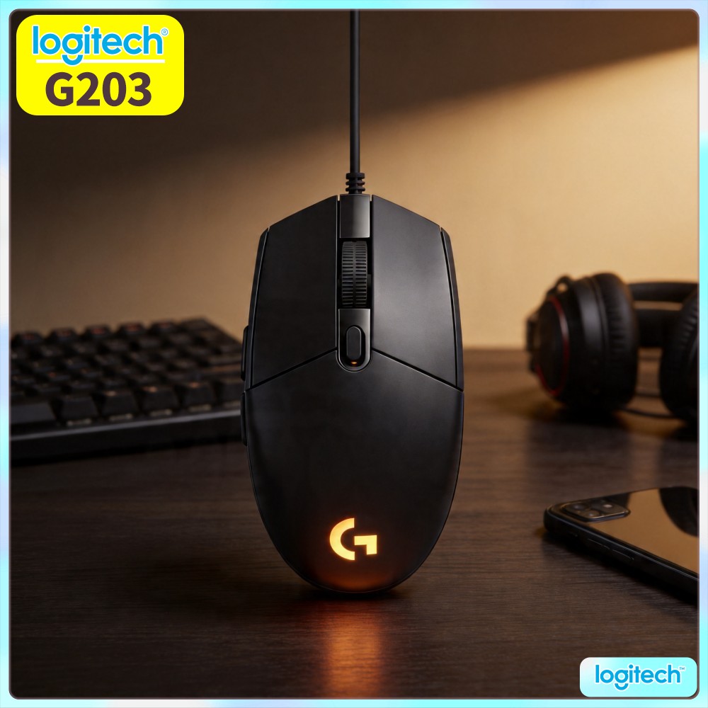 Logitech Mouse G203 - Mouse da Gaming Cablato Logitech G203