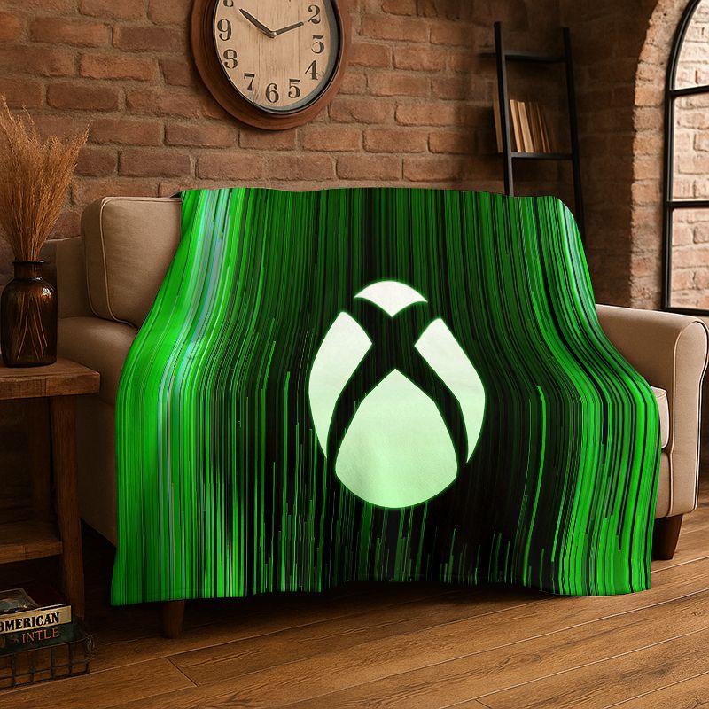 Coperta in flanella con logo r - Retro Gaming Logo recensione e prezzo