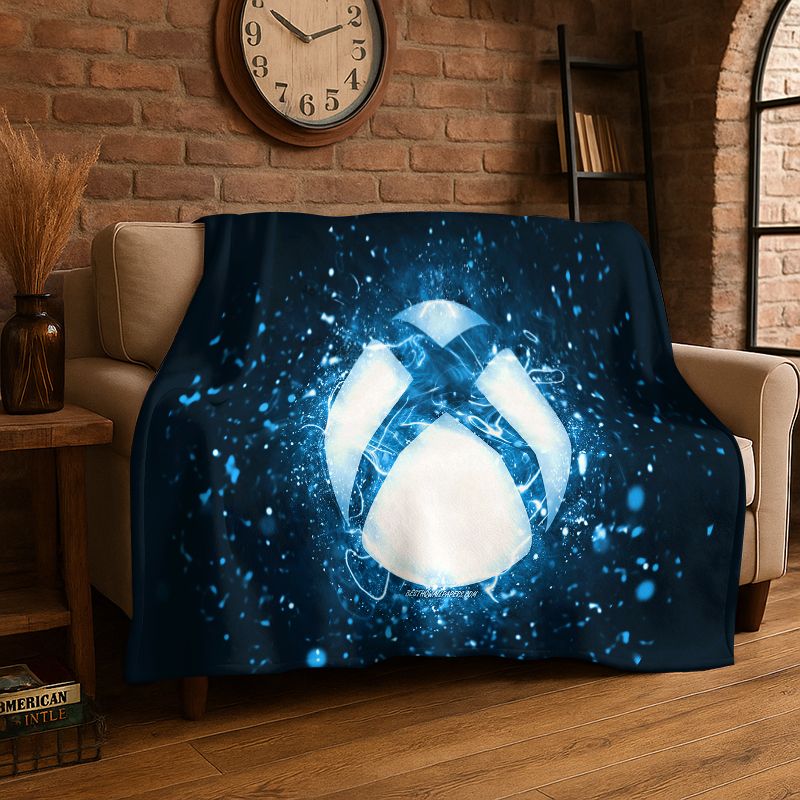 Coperta in flanella con logo r - Retro Gaming Logo recensione e prezzo