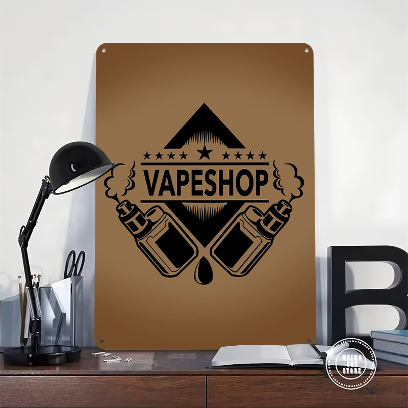Vape Shop Logo Poster in banda - Retro Gaming Shops recensione e prezzo