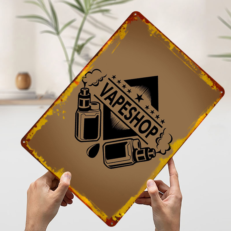 Vape Shop Logo Poster in banda - Retro Gaming Shops recensione e prezzo