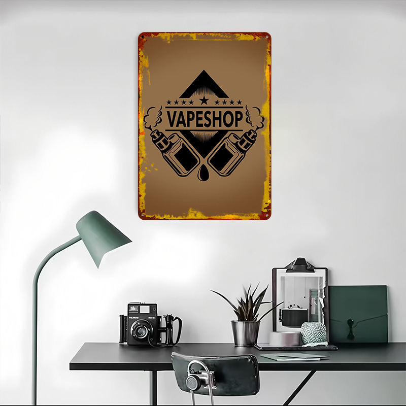 Vape Shop Logo Poster in banda - Retro Gaming Shops recensione e prezzo
