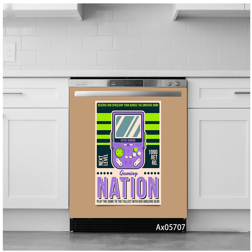 Adesivo per Porta Lavastovigli - Retro Gaming Arcade Console recensione e prezzo