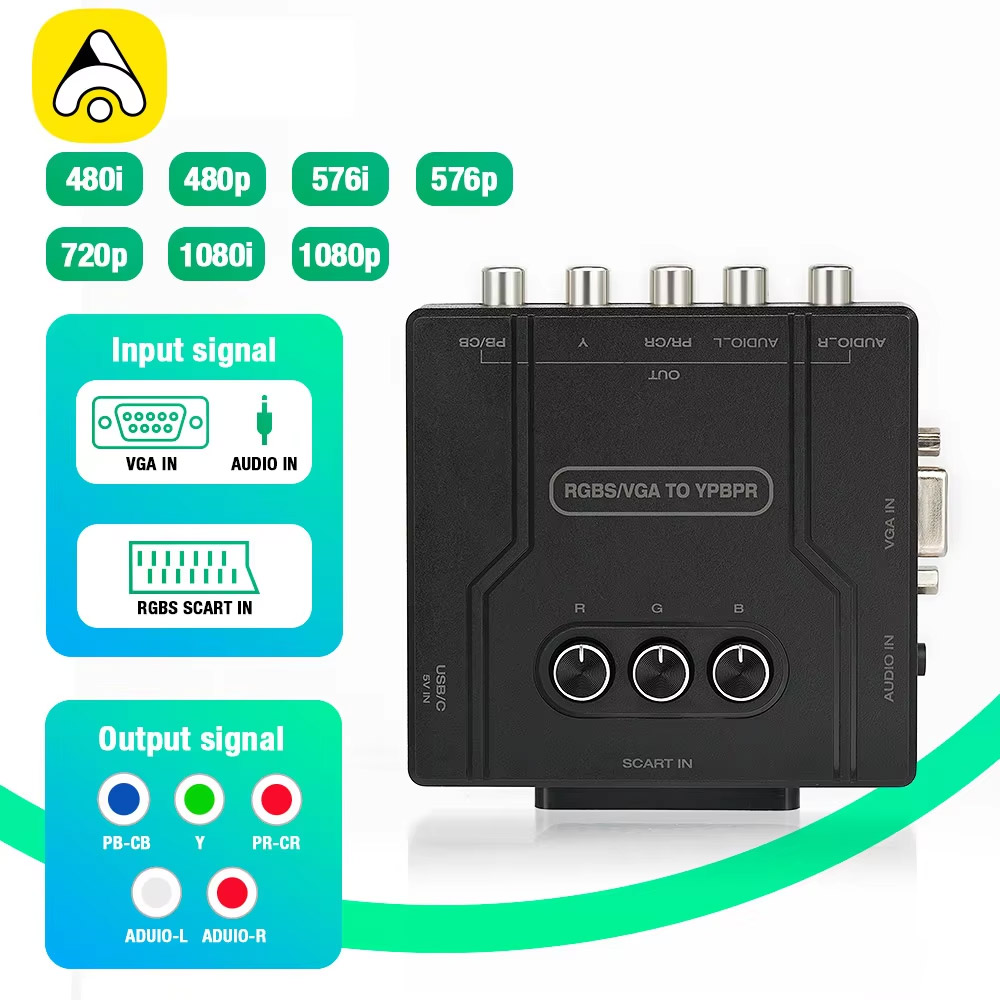 Convertitore da RGBS VGA a Com - Retro Gaming Box recensione e prezzo